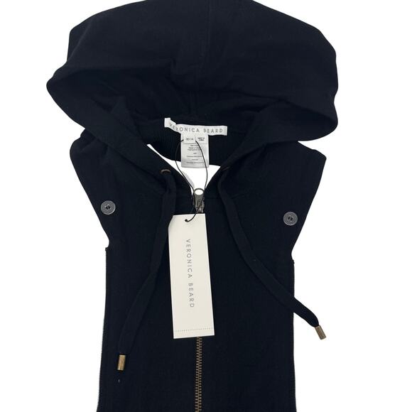 Veronica Beard‎ Cashmere Hoodie Dickey with Cuffs Brand NEW NWT Black - Picture 4 of 7